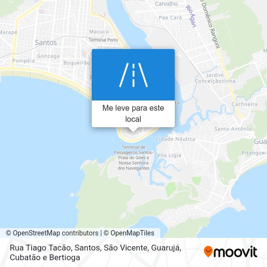 Rua Tiago Tacão mapa