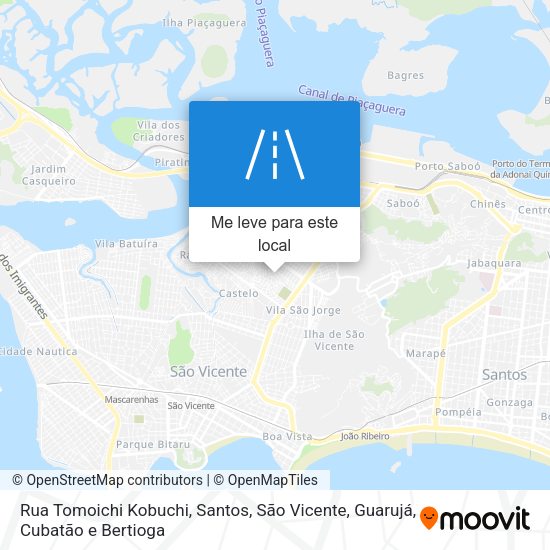 Rua Tomoichi Kobuchi mapa
