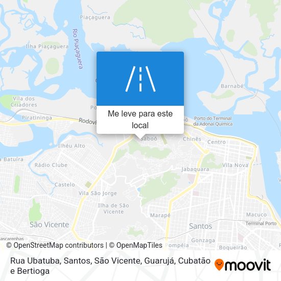 Rua Ubatuba mapa