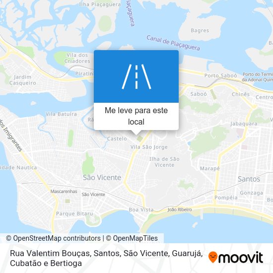 Rua Valentim Bouças mapa