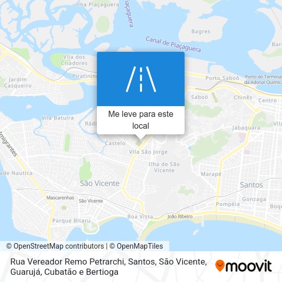 Rua Vereador Remo Petrarchi mapa