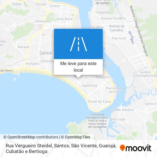 Rua Vergueiro Steidel mapa