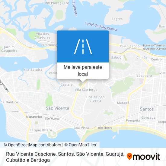 Rua Vicente Cascione mapa