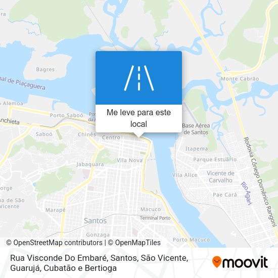 Rua Visconde Do Embaré mapa