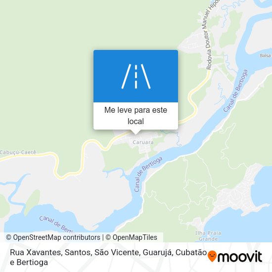 Rua Xavantes mapa
