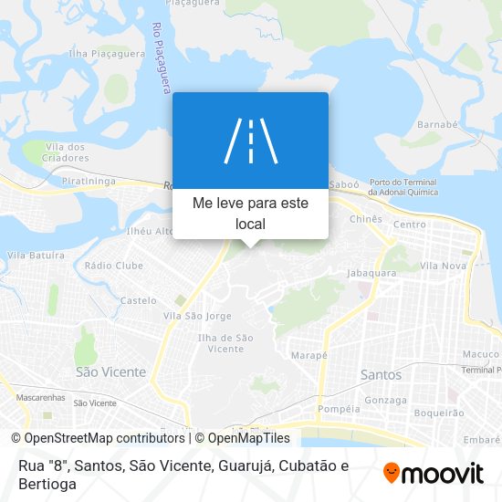 Rua "8" mapa
