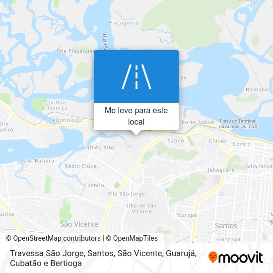 Travessa São Jorge mapa