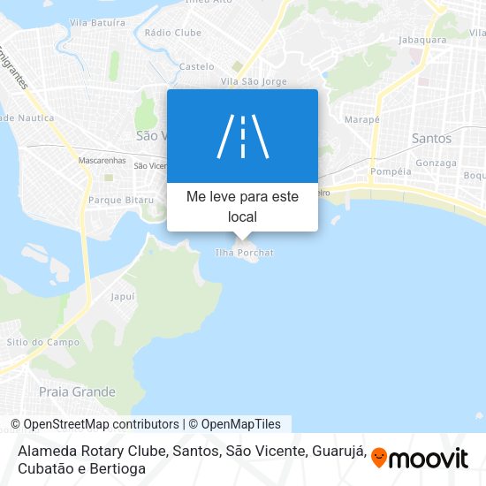 Alameda Rotary Clube mapa