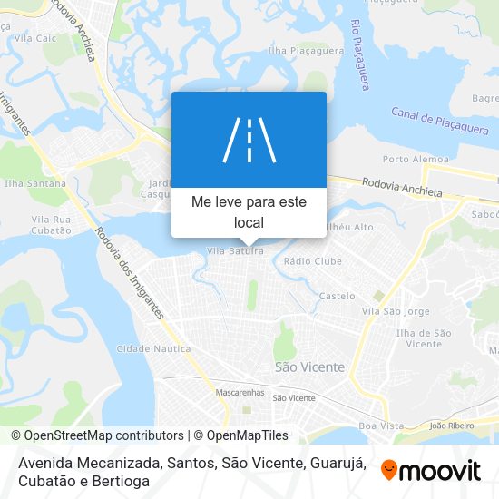 Avenida Mecanizada mapa