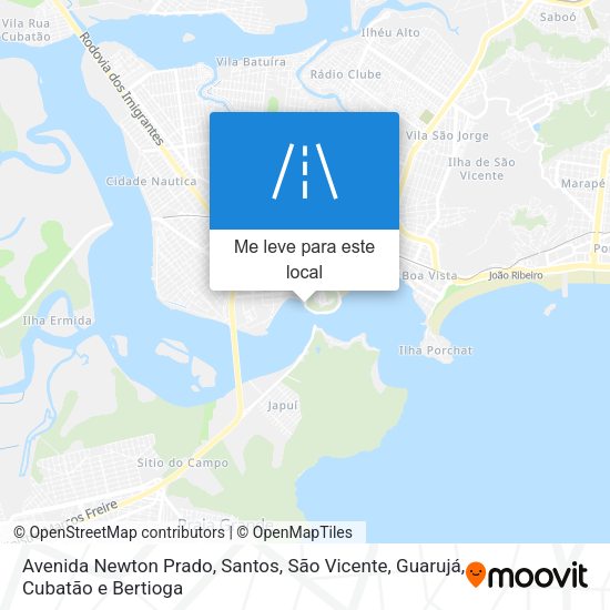 Avenida Newton Prado mapa