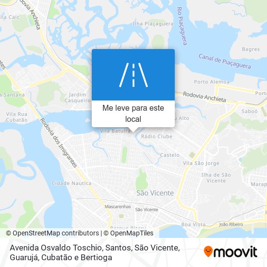 Avenida Osvaldo Toschio mapa