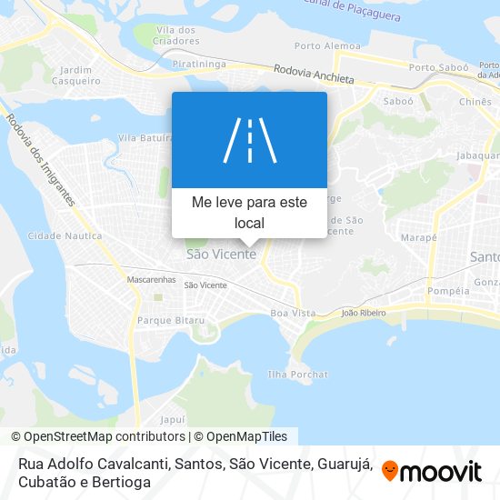 Rua Adolfo Cavalcanti mapa