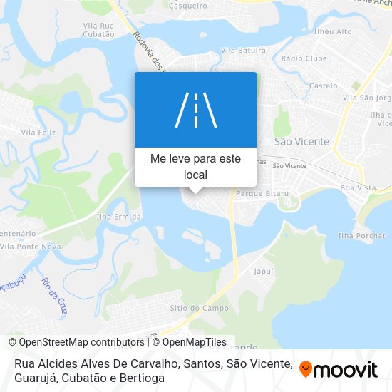 Rua Alcides Alves De Carvalho mapa