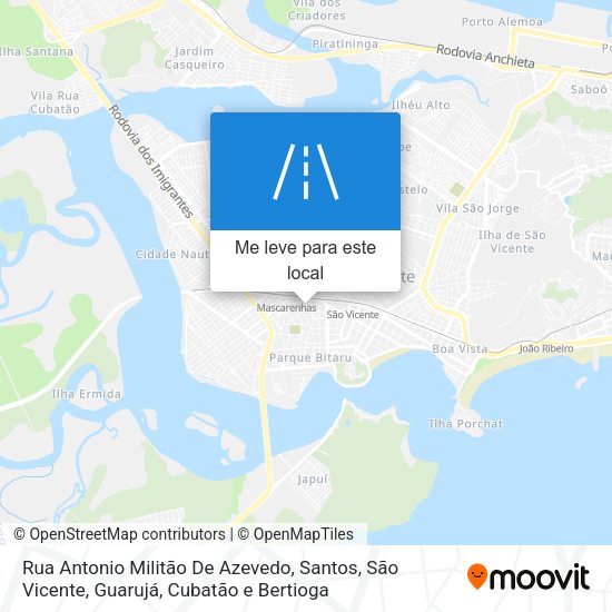 Rua Antonio Militão De Azevedo mapa
