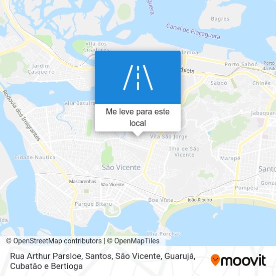 Rua Arthur Parsloe mapa