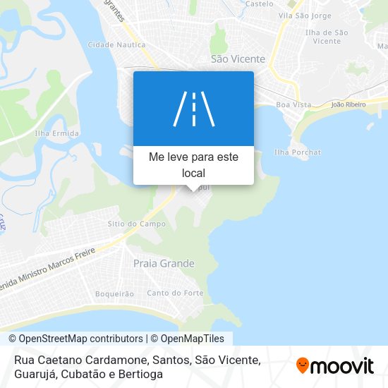 Rua Caetano Cardamone mapa