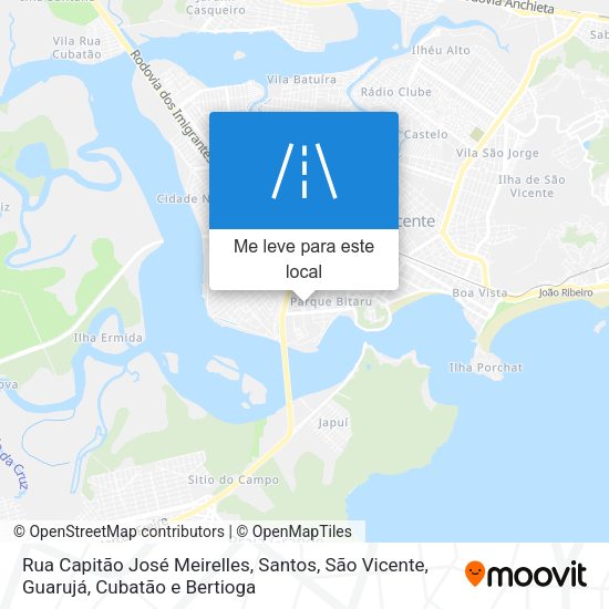 Rua Capitão José Meirelles mapa