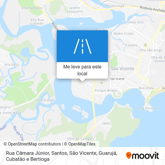 Rua Câmara Júnior mapa