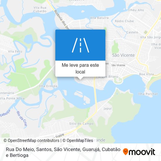 Rua Do Meio mapa