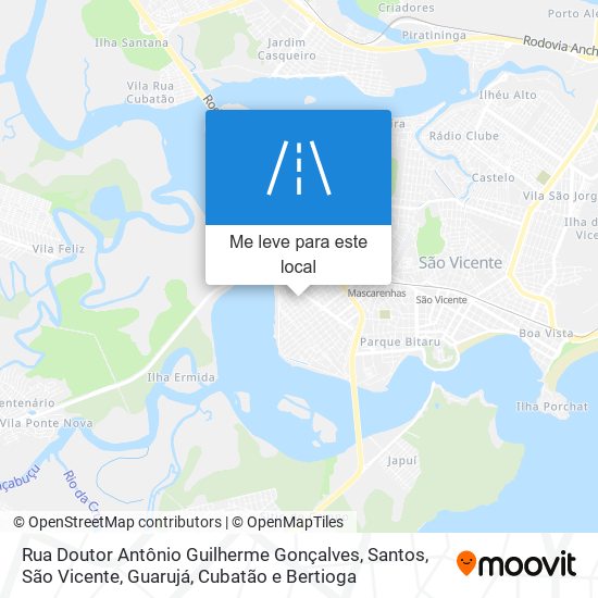 Rua Doutor Antônio Guilherme Gonçalves mapa