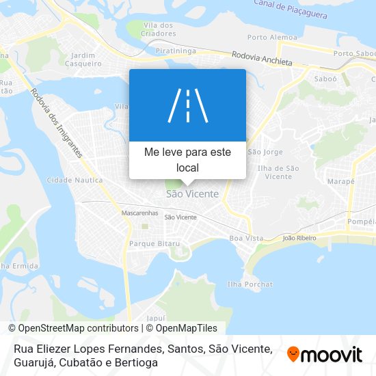 Rua Eliezer Lopes Fernandes mapa
