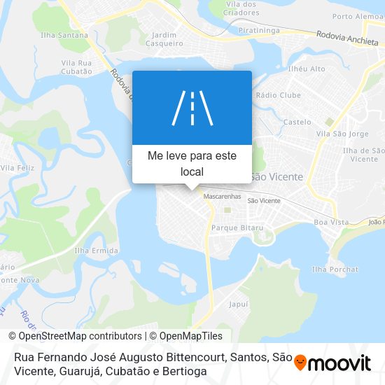 Rua Fernando José Augusto Bittencourt mapa