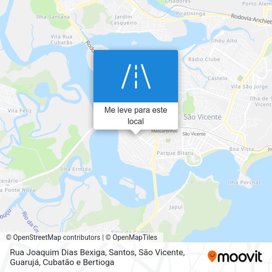 Rua Joaquim Dias Bexiga mapa