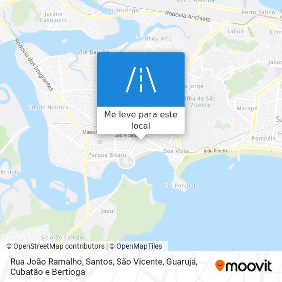 Rua João Ramalho mapa