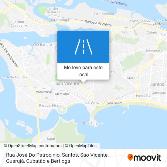 Rua José Do Patrocinio mapa