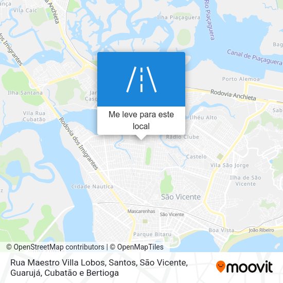 Rua Maestro Villa Lobos mapa