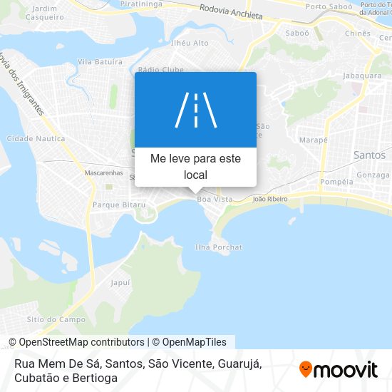 Rua Mem De Sá mapa