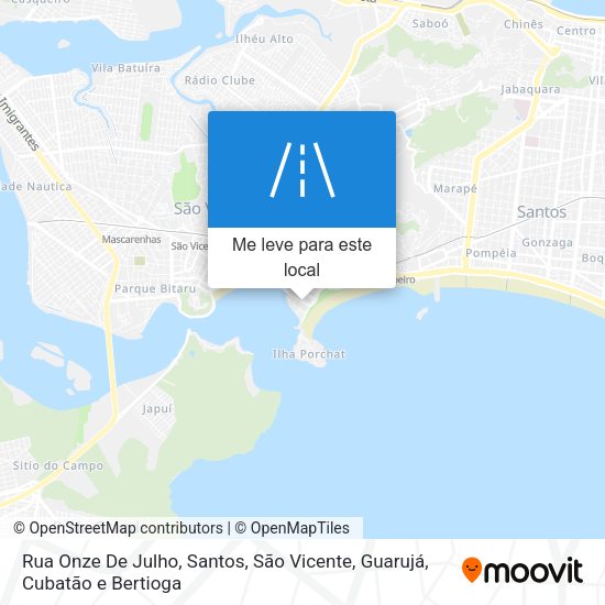 Rua Onze De Julho mapa
