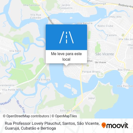 Rua Professor Lovely Plauchut mapa