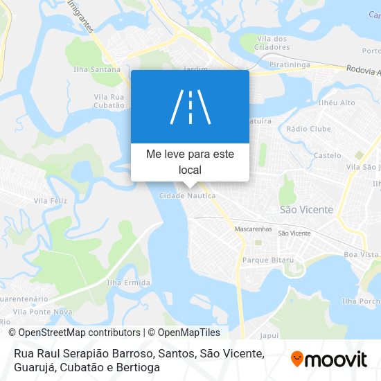 Rua Raul Serapião Barroso mapa