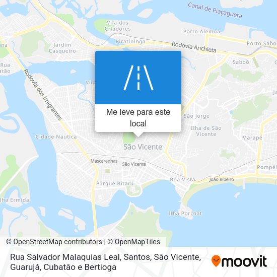 Rua Salvador Malaquias Leal mapa