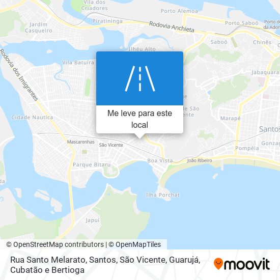 Rua Santo Melarato mapa