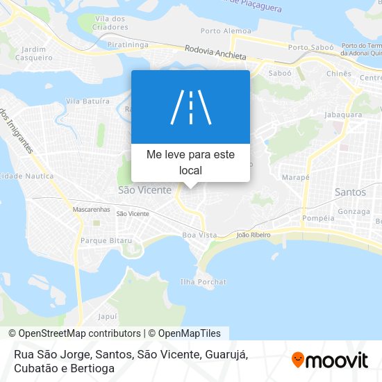 Rua São Jorge mapa