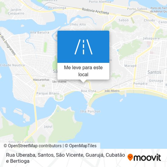 Rua Uberaba mapa