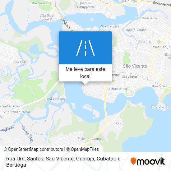 Rua Um mapa