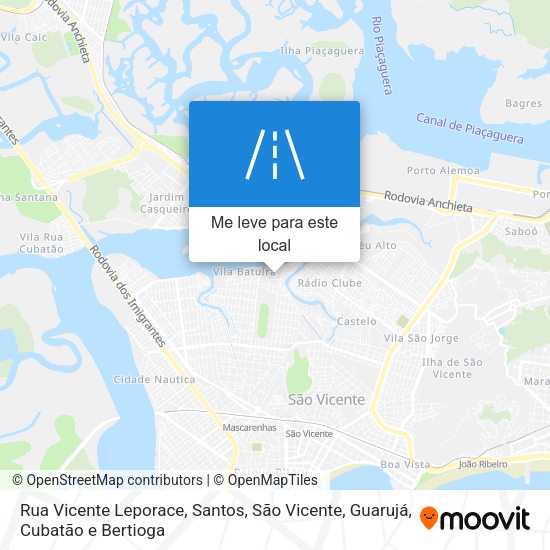 Rua Vicente Leporace mapa