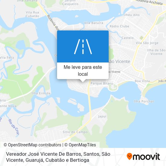 Vereador José Vicente De Barros mapa