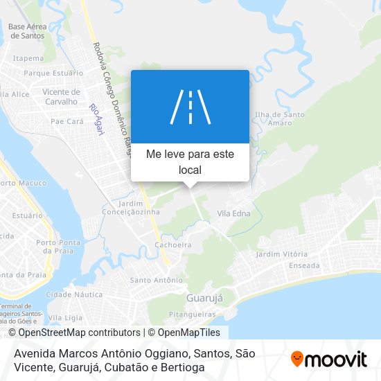 Avenida Marcos Antônio Oggiano mapa