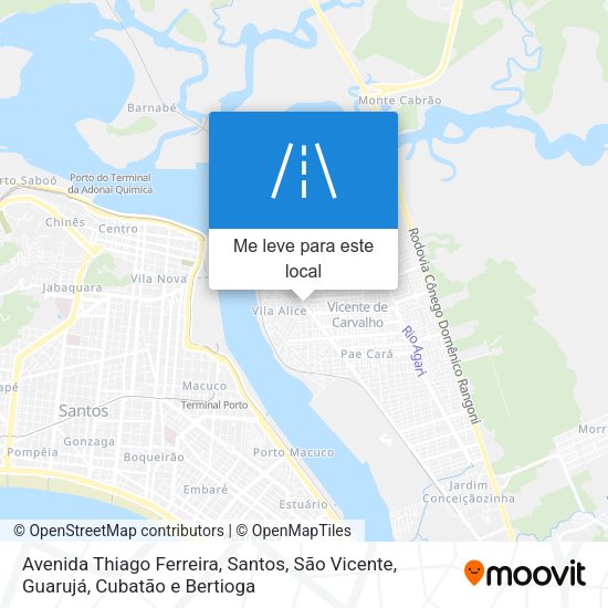 Avenida Thiago Ferreira mapa