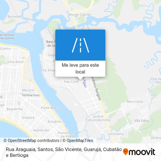 Rua Araguaia mapa