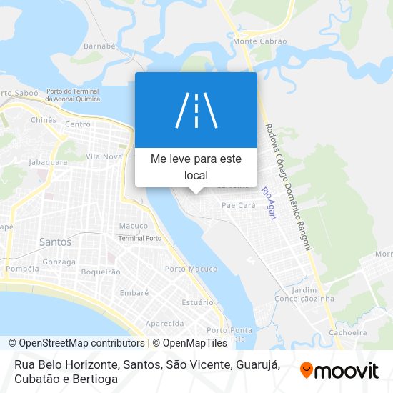 Rua Belo Horizonte mapa
