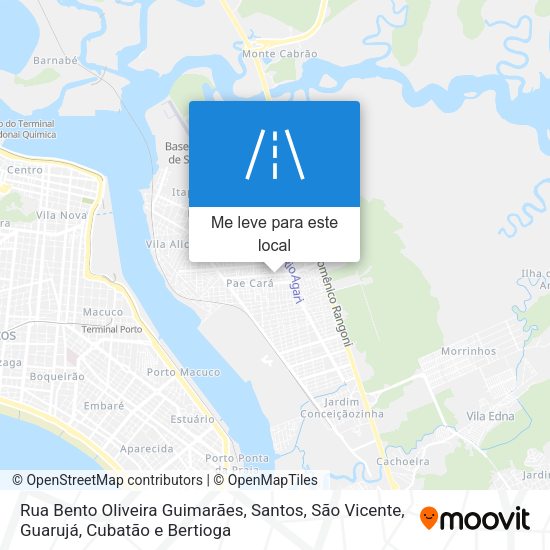 Rua Bento Oliveira Guimarães mapa