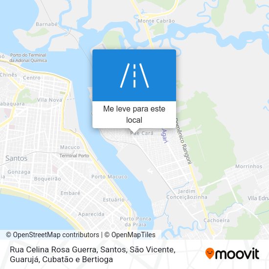 Rua Celina Rosa Guerra mapa