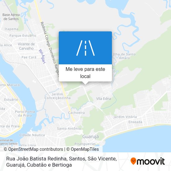 Rua João Batista Redinha mapa