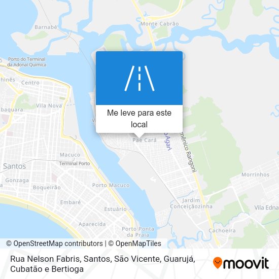 Rua Nelson Fabris mapa