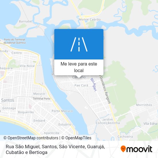 Rua São Miguel mapa